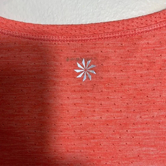 Athleta Uptempo II Sleeveless Tank Top Heathered Coral Size Medium - Picture 6 of 8